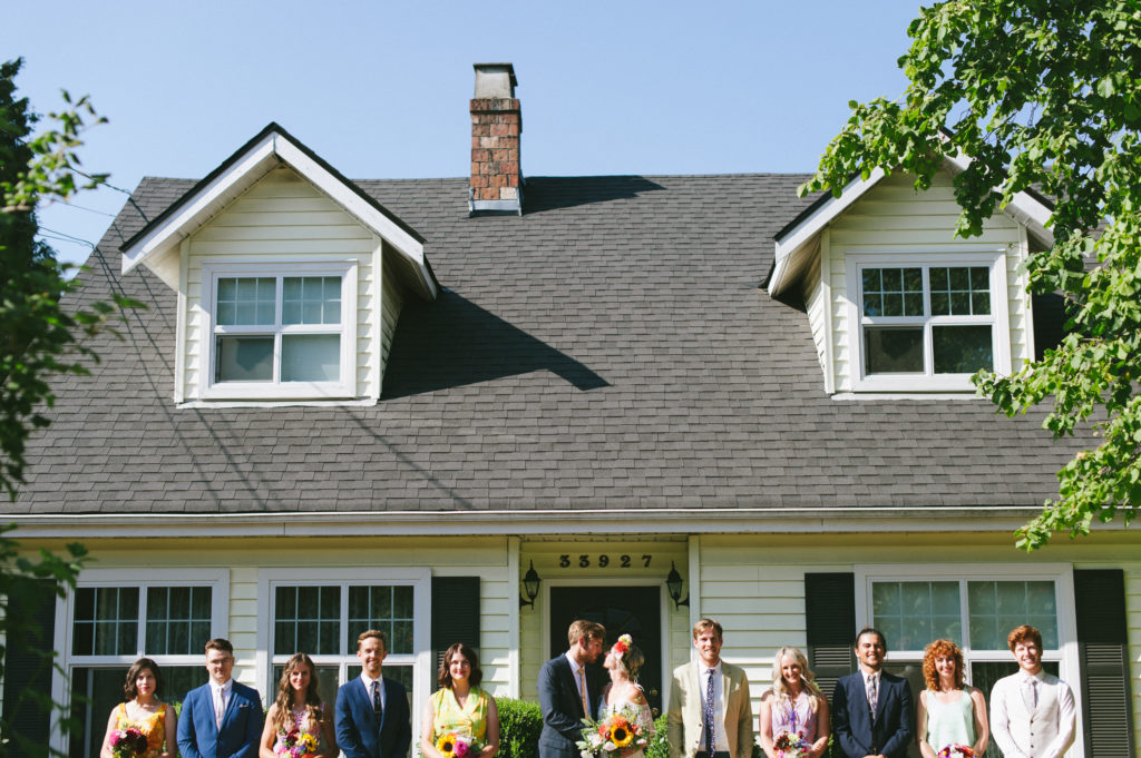 colourful vintage wedding